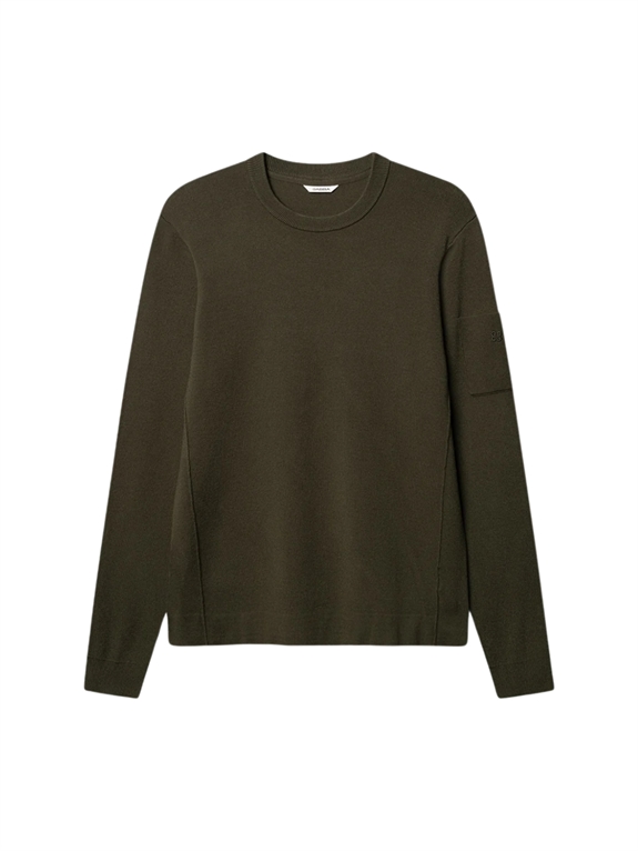 GABBA Adriel O-Neck Lume LS Knit - Forest Night